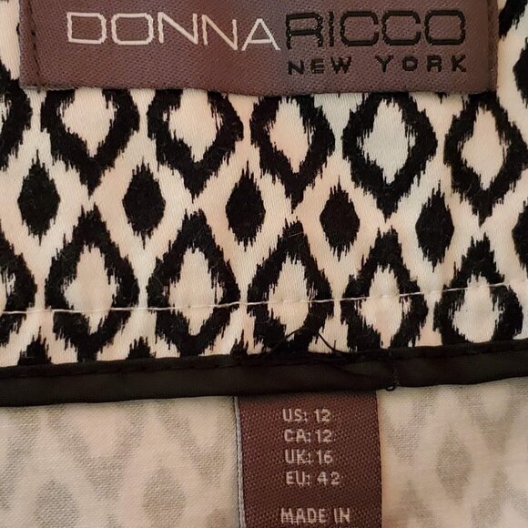 💎389 Donna Ricco New York Printed Skirt - Picture 2 of 4